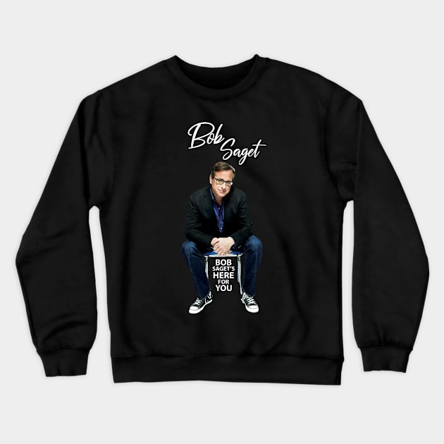 Bob Saget Crewneck Sweatshirt by CLOSE THE DOOR PODCAST